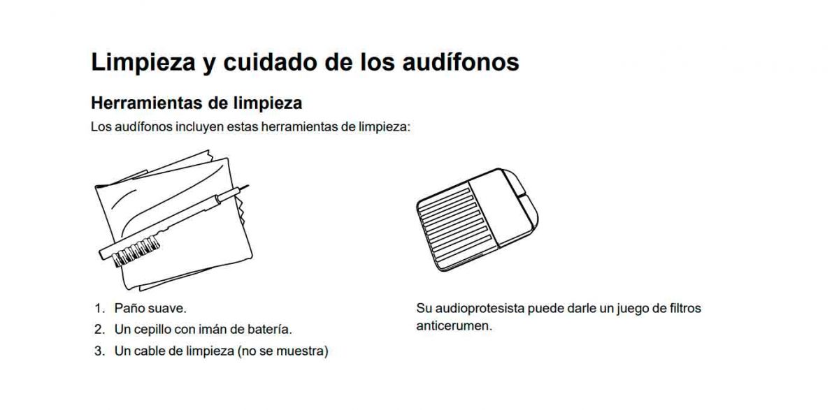 Mantenimiento de los audífonos Salud auditiva Clínica Audiológica